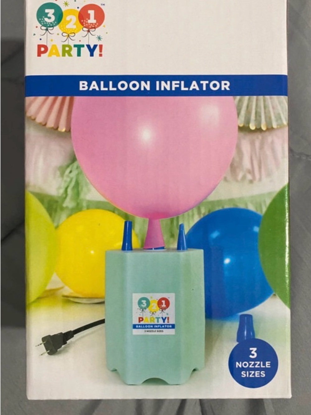 3 2 1 Party! Pink Balloon Inflator